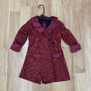Weissman Youth Medium Maroon Business Suit Dress Costume